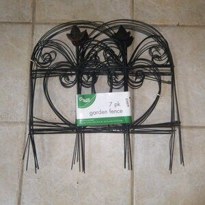 7 Pack Metal Garden Ornate Wire Fence 10'